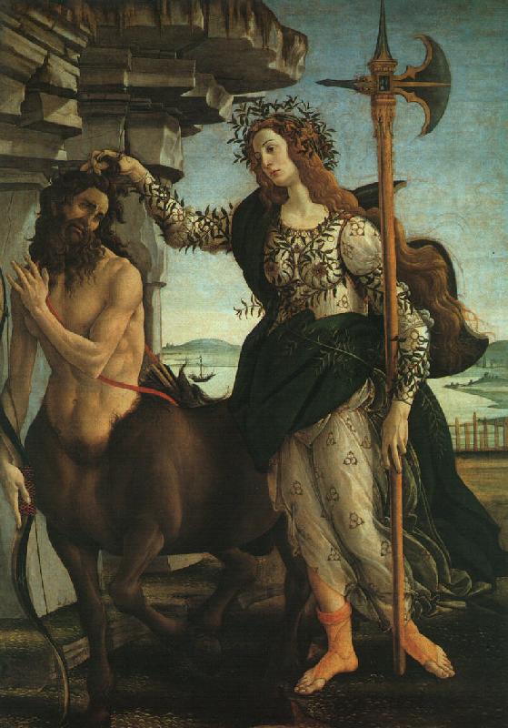 BOTTICELLI, Sandro Pallas and the Centaur f